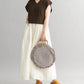 knit vest set dress (brown x ivory) *JP