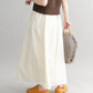 knit vest set dress (brown x ivory) *JP