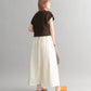 knit vest set dress (brown x ivory) *JP