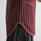 striped mesh tank top (bordeaux) *JP