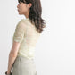 gathered tulle tee (light khaki) *JP