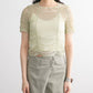 gathered tulle tee (light khaki) *JP