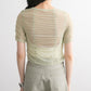 gathered tulle tee (light khaki) *JP