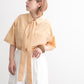 tie set long shirt (apricot) *JP