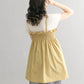 shirred mini dress (beige) *JP