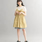 shirred mini dress (beige) *JP