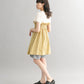 shirred mini dress (beige) *JP