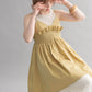 shirred mini dress (beige) *JP