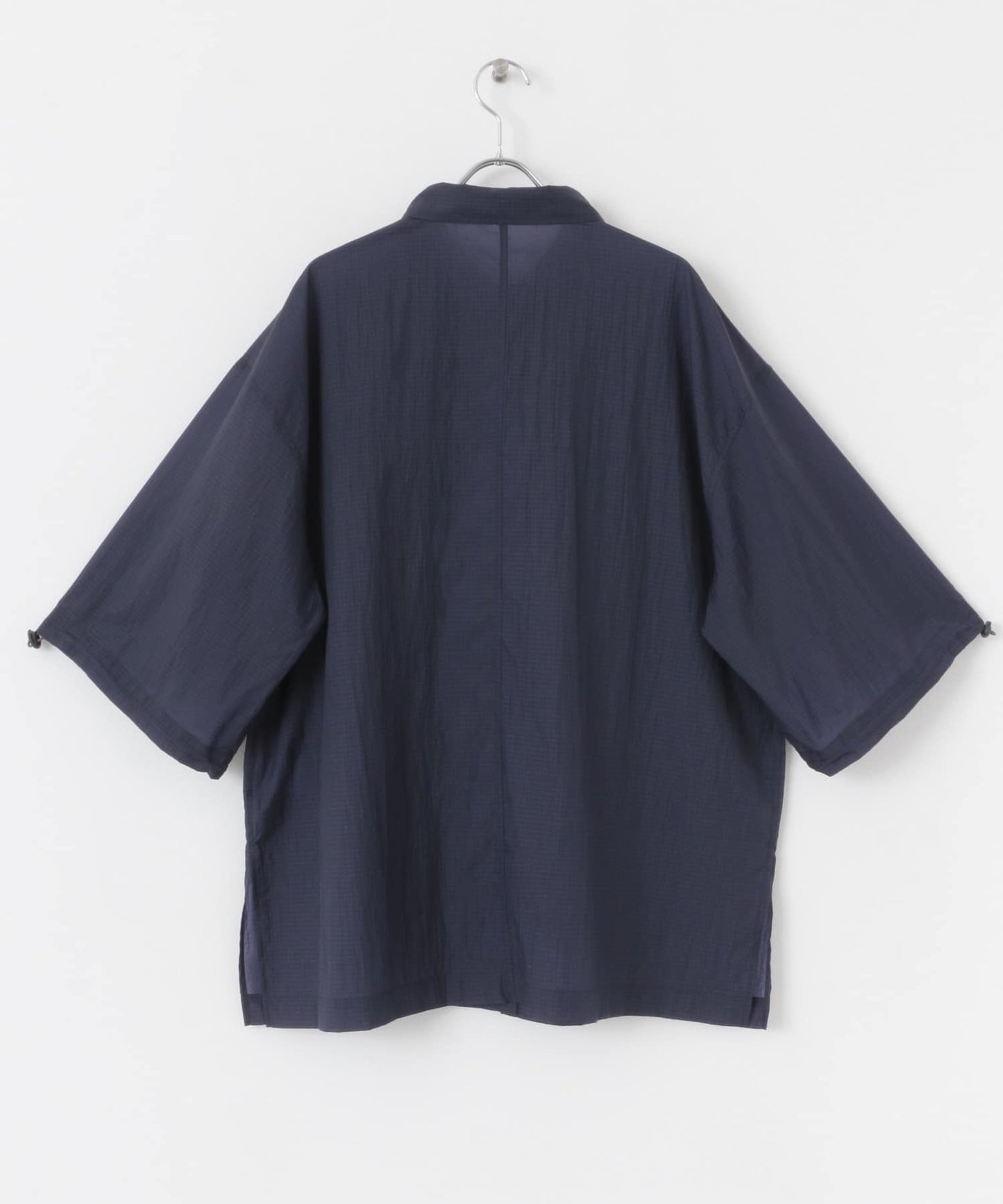 sheer loose shirt (navy) *JP