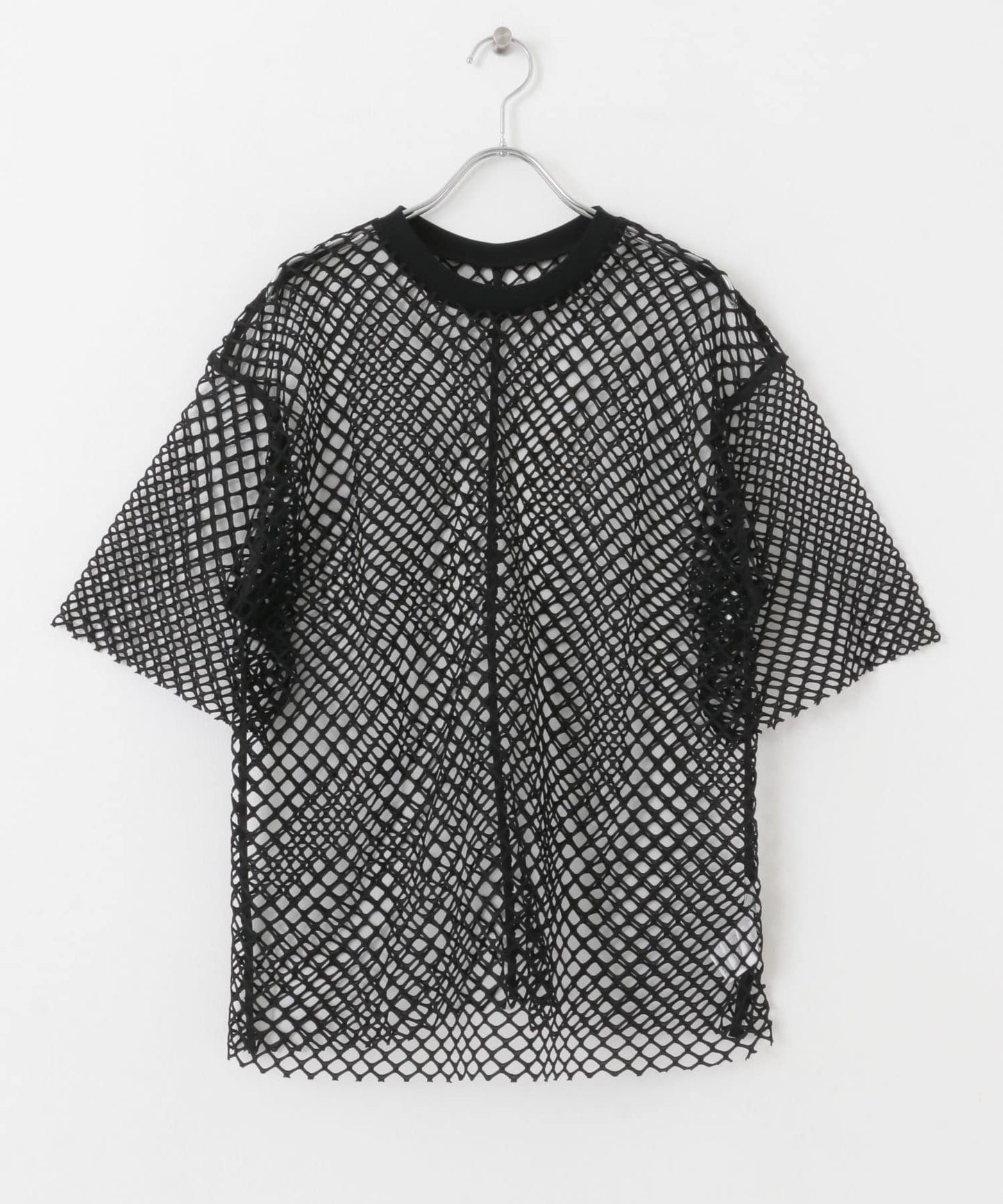 cut-off mesh tee (black) *JP