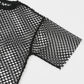 cut-off mesh tee (black) *JP