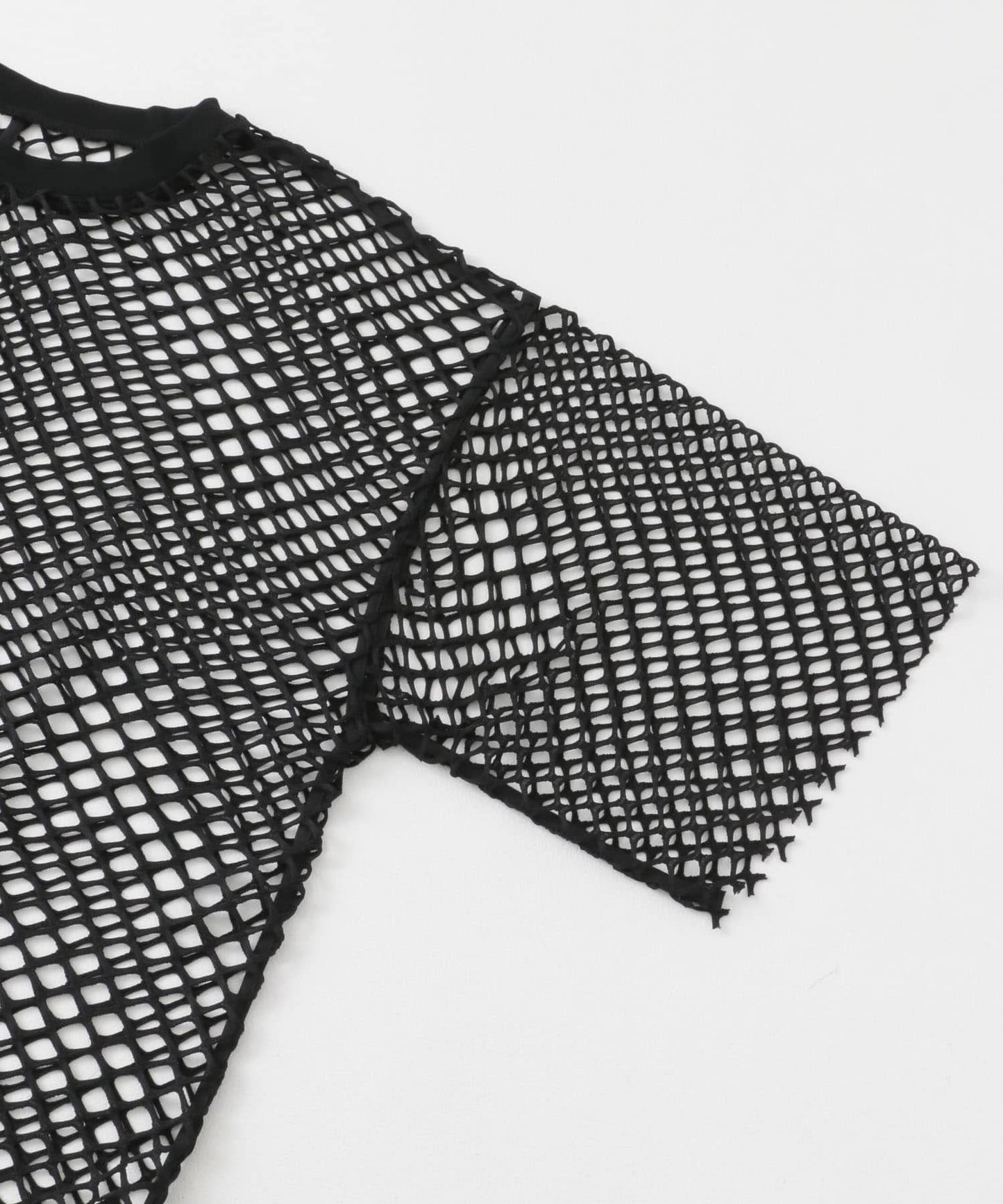 cut-off mesh tee (black) *JP