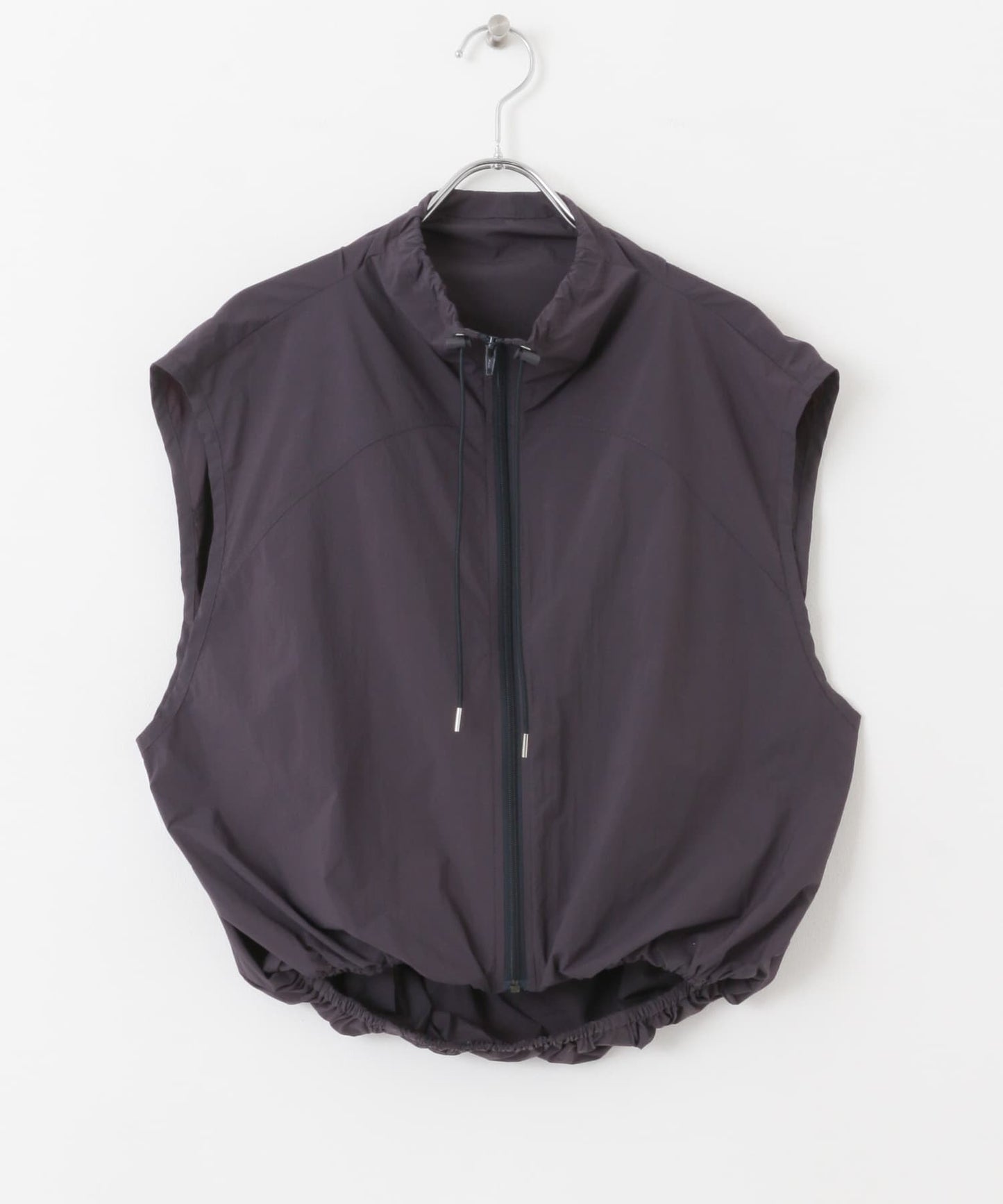 compact ZIP vest (charcoal) *JP