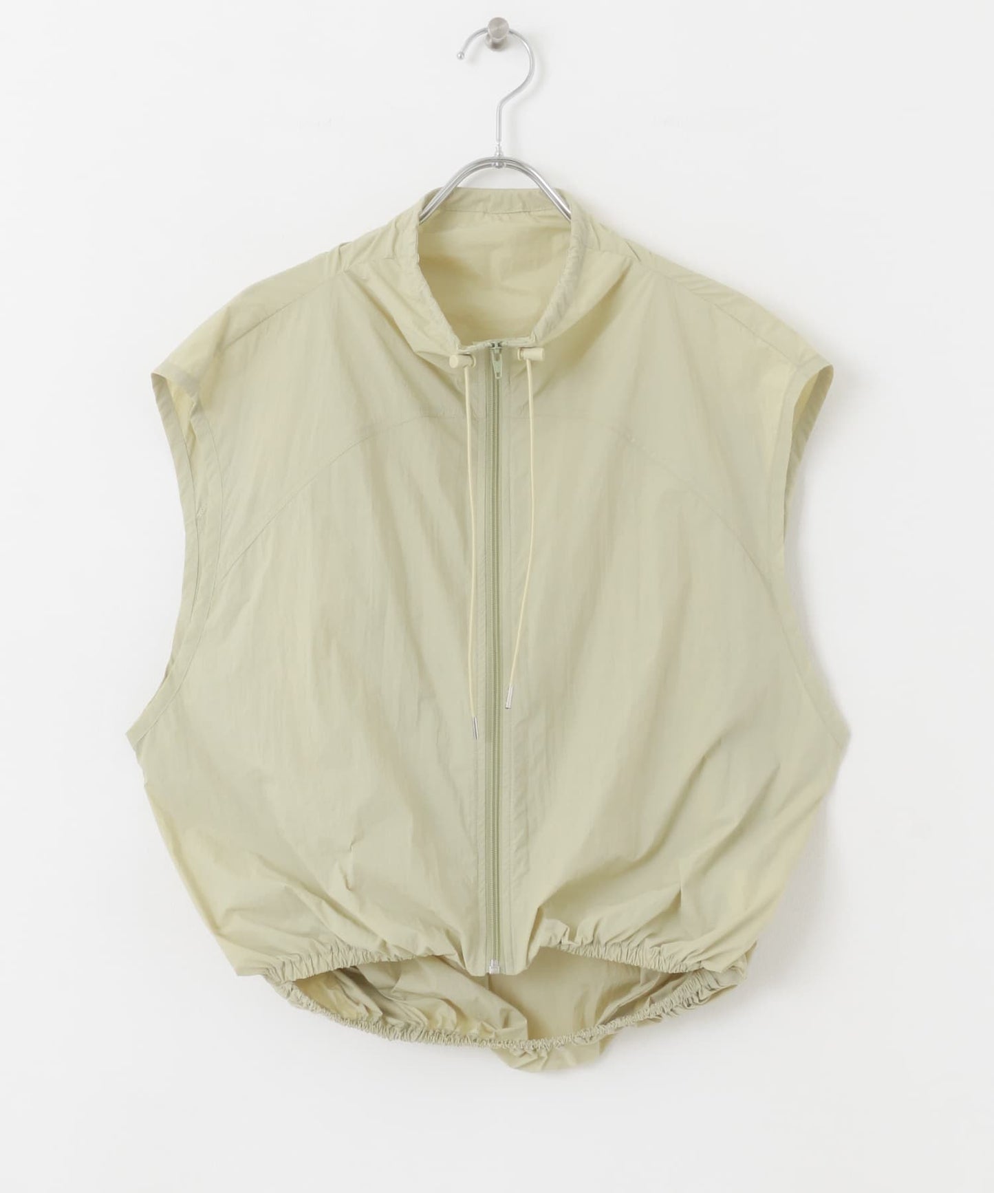 compact ZIP vest (beige) *JP