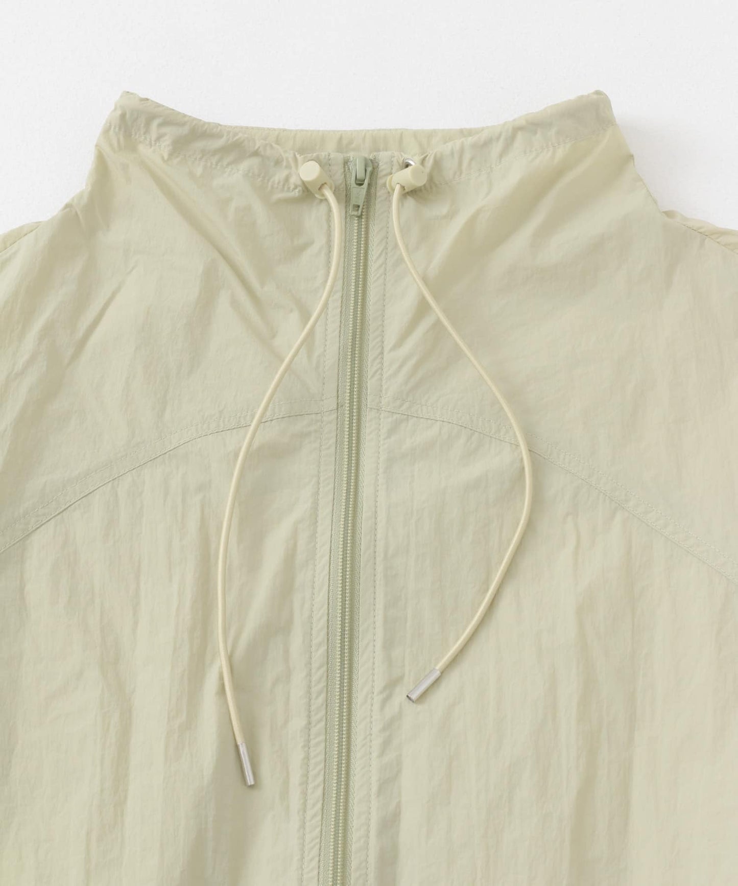 compact ZIP vest (beige) *JP