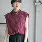 compact ZIP vest (bordeaux) *JP