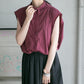 compact ZIP vest (bordeaux) *JP