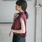 compact ZIP vest (bordeaux) *JP