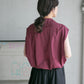 compact ZIP vest (bordeaux) *JP