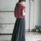 compact ZIP vest (bordeaux) *JP