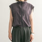 compact ZIP vest (charcoal) *JP