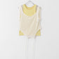 layered tank top (ivory x yellow) *JP