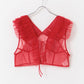 tulle frill vest (red) *JP