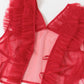 tulle frill vest (red) *JP