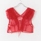 tulle frill vest (red) *JP