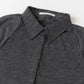 jacquard polo cardigan (charcoal) *JP