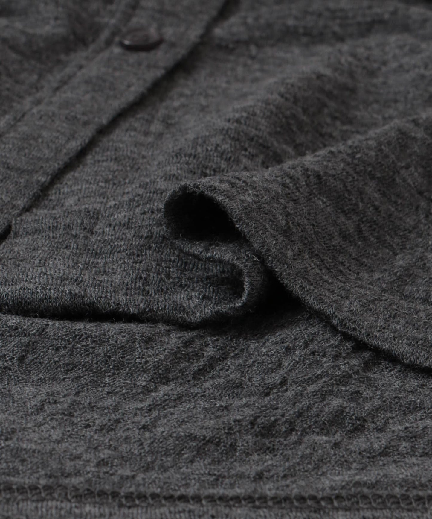 jacquard polo cardigan (charcoal) *JP