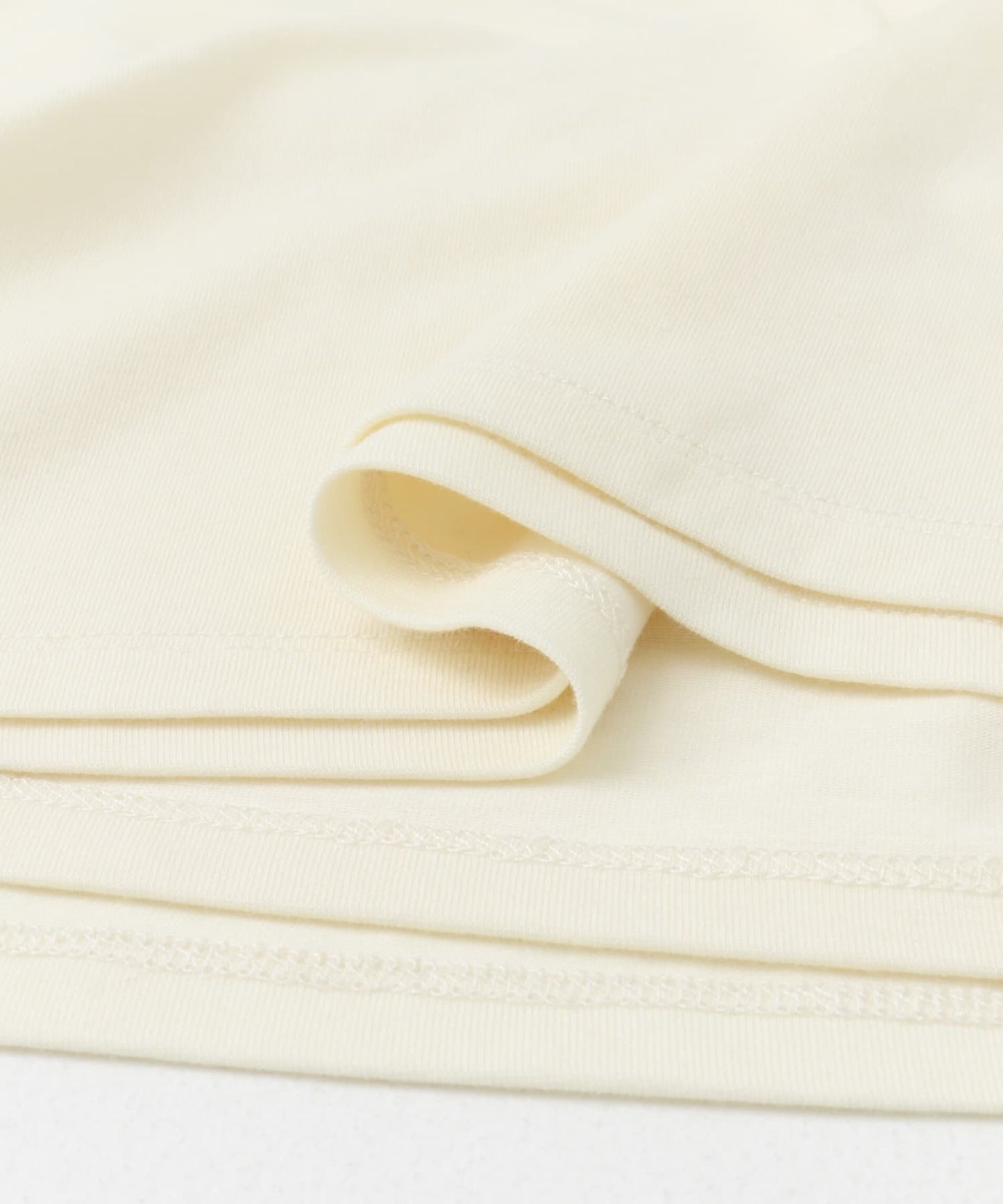 compact layered tee (ivory) *JP