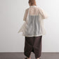 sheer loose shirt (light beige) *JP