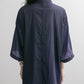 sheer loose shirt (navy) *JP