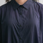 sheer loose shirt (navy) *JP