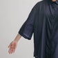 sheer loose shirt (navy) *JP