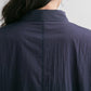 sheer loose shirt (navy) *JP