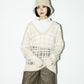 sheer check feather knit (light beige) *JP