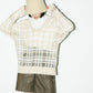 sheer check feather knit (light beige) *JP