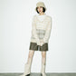 sheer check feather knit (light beige) *JP