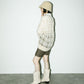 sheer check feather knit (light beige) *JP