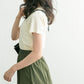 compact layered tee (ivory) *JP