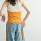 layered tank top (orange x ivory) *JP