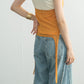 layered tank top (orange x ivory) *JP