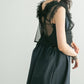 tulle frill vest (black) *JP