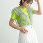 tulle frill vest (grey) *JP