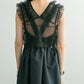 tulle frill vest (black) *JP