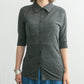 jacquard polo cardigan (charcoal) *JP