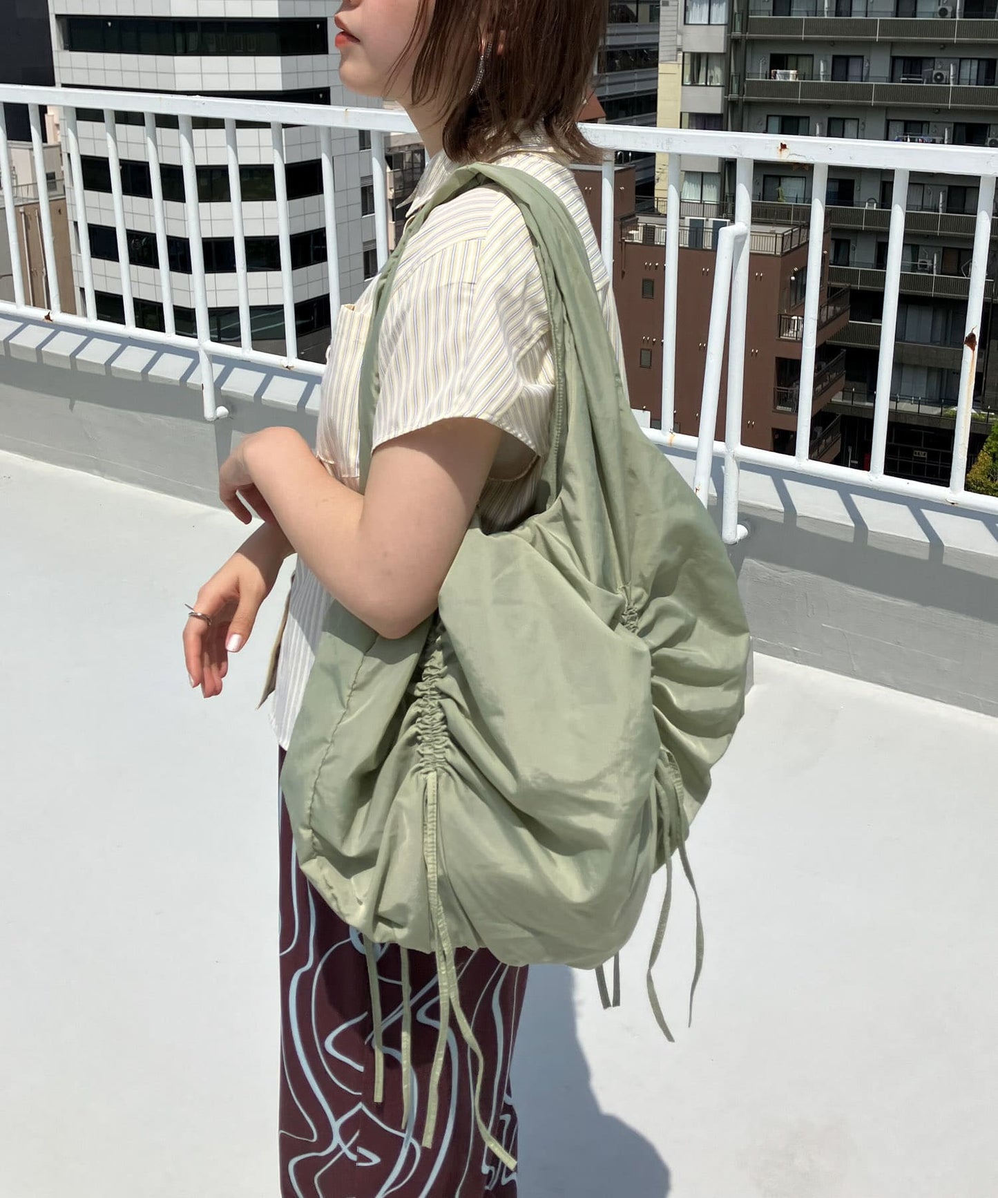 design balloon bag (khaki) *JP