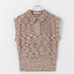 sleeveless polo knit (pink mix) *JP